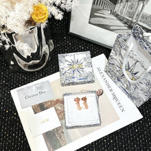 Load image into Gallery viewer, JW830 CD Navy Earrings