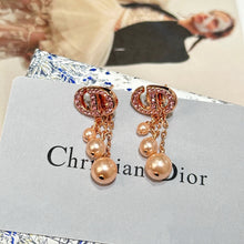 Load image into Gallery viewer, JW830 CD Navy Earrings