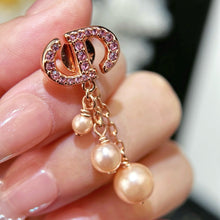 Load image into Gallery viewer, JW830 CD Navy Earrings