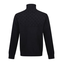 Load image into Gallery viewer, CLTH498 LV 2026 Fall-Winter Ski Half-Zip Monogram Sweater / Black / Wool Blend