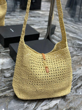 Load image into Gallery viewer, YSK253 Hobo Raffia Bag / HIGHEST QUALITY VERSION / 14.6 x 11.8 x 5.5 inches