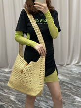 Load image into Gallery viewer, YSK253 Hobo Raffia Bag / HIGHEST QUALITY VERSION / 14.6 x 11.8 x 5.5 inches