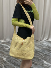 Load image into Gallery viewer, YSK253 Hobo Raffia Bag / HIGHEST QUALITY VERSION / 14.6 x 11.8 x 5.5 inches