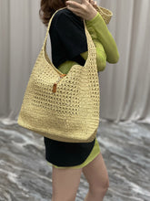 Load image into Gallery viewer, YSK253 Hobo Raffia Bag / HIGHEST QUALITY VERSION / 14.6 x 11.8 x 5.5 inches