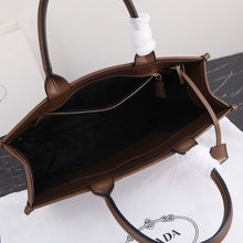 Load image into Gallery viewer, PD224 Large Leather Prada Symbole Bag with Topstitching / 15.3x12.2x3.9inch