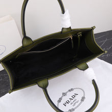 Load image into Gallery viewer, PD225 Large Leather Prada Symbole Bag with Topstitching / 15.3x12.2x3.9inch