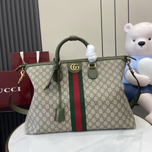 Load image into Gallery viewer, GC742 Gucci Savoy Medium Duffle Bag / 18.8"W x 11"H x 7"D / HIGHEST QUALITY VERSION