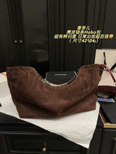 Load image into Gallery viewer, CC1507 Chanel 26C Hobo Bag / Dark Chocolate Suede / 42×34cm