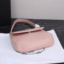 Load image into Gallery viewer, PD232 Prada Cleo Brushed Leather Shoulder Bag with Flap / 6.1x1.6x8.6inch