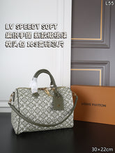 Load image into Gallery viewer, LB1592 LV Speedy Soft 30 / Olive Green Jacquard / 30×22cm