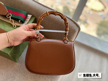 Load image into Gallery viewer, GC569 Gucci Bamboo 1947 Small Top Handle Bag / 8.3"W x 6"H x 2.75"D