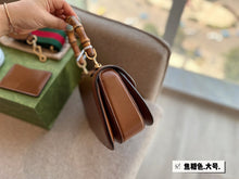 Load image into Gallery viewer, GC569 Gucci Bamboo 1947 Small Top Handle Bag / 8.3"W x 6"H x 2.75"D