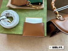 Load image into Gallery viewer, GC569 Gucci Bamboo 1947 Small Top Handle Bag / 8.3"W x 6"H x 2.75"D