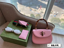 Load image into Gallery viewer, GC571 Gucci Bamboo 1947 Small Top Handle Bag / 8.3"W x 6"H x 2.75"D