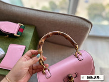 Load image into Gallery viewer, GC571 Gucci Bamboo 1947 Small Top Handle Bag / 8.3"W x 6"H x 2.75"D