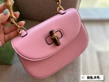Load image into Gallery viewer, GC571 Gucci Bamboo 1947 Small Top Handle Bag / 8.3"W x 6"H x 2.75"D