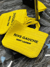 Load image into Gallery viewer, YSK255 Rive Gauche Supple Tote Bag in Raffia Crochet / HIGHEST QUALITY VERSION / 15 x 13.8 x 5.7 inches
