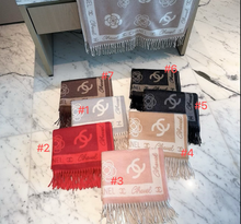 Load image into Gallery viewer, JW1456 Chanel Camellia Cashmere Scarf 2026 New