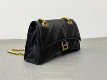 Load image into Gallery viewer, BCG062 Women's Crush Chain Bag Small in Black / 9.8x5.9x3.1inch / HIGHEST QUALITY VERSION