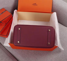 Load image into Gallery viewer, HM020 Birkin25(9.8x7.9x4.7inch) Birkin30(11.8x9.1x5.9inch) Birkin35(13.9x11.4x7.9inch)