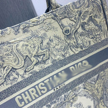 Load image into Gallery viewer, DR079 Book Tote Bag / HIGHEST QUALITY VERSION S:14.4x11x6.9inch/ L:16.3x13.8x7.1inch