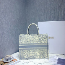 Load image into Gallery viewer, DR079 Book Tote Bag / HIGHEST QUALITY VERSION S:14.4x11x6.9inch/ L:16.3x13.8x7.1inch