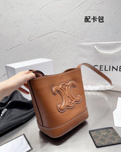 Load image into Gallery viewer, CL095 SMALL BUCKET CUIR TRIOMPHE (Gift with Card Holder)