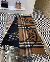 Load image into Gallery viewer, CLTH276 BUR Montage Print Cashmere Scarf