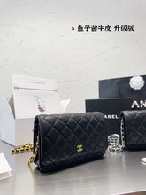 Load image into Gallery viewer, CC697 Classic Wallet on Chain / 4.8 × 7.5 × 1.4 in