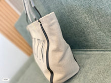 Load image into Gallery viewer, VLTN073 SMALL VLTN PRINT CANVAS TOTE BAG / W14.6xH11xD5.5 in