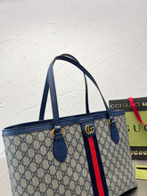 Load image into Gallery viewer, GC479 Ophidia GG Medium Tote / 15"W x 11"H x 5.5"D