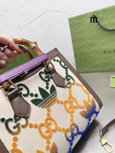 Load image into Gallery viewer, GC482 adidas x Gucci Diana Small Tote Bag / 10.6x9.4x4.3inch