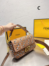 Load image into Gallery viewer, FF141 Fabric Baguette Bag / 10.2x5.5x1.56inch