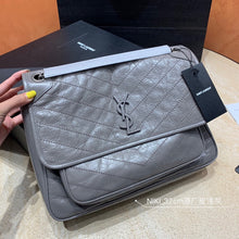 Load image into Gallery viewer, YSK197 Niki medium chain bag in crinkled vintage leather / HIGHEST QUALITY VERSION /11 x 7.8 x 3.3 INCHES