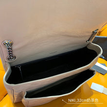 Load image into Gallery viewer, YSK196 Niki medium chain bag in crinkled vintage leather / HIGHEST QUALITY VERSION /11 x 7.8 x 3.3 INCHES