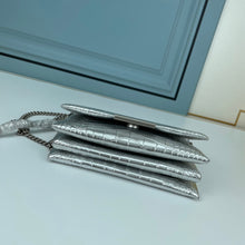 Load image into Gallery viewer, BCG029 BCG Triplet Wallet With Chain Crocodile Embossed / 8.3x3.1x4.9inch