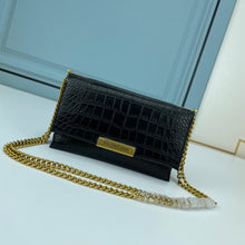 Load image into Gallery viewer, BCG034 BCG Triplet Wallet With Chain Crocodile Embossed / 8.3x3.1x4.9inch
