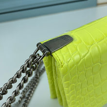 Load image into Gallery viewer, BCG032 BCG Triplet Wallet With Chain Crocodile Embossed / 8.3x3.1x4.9inch