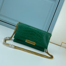 Load image into Gallery viewer, BCG031 BCG Triplet Wallet With Chain Crocodile Embossed / 8.3x3.1x4.9inch
