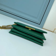 Load image into Gallery viewer, BCG033 BCG Triplet Wallet With Chain Crocodile Embossed / 8.3x3.1x4.9inch