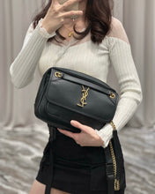 Load image into Gallery viewer, YSK224 Niki Camera Bag in Smooth Leather / HIGHEST QUALITY VERSION / 10.2 x 7.5 x 3/5 inches