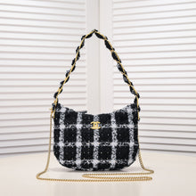 Load image into Gallery viewer, CC676 Small Hobo Bag / 9.5x2.3x6.9inch