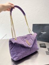 Load image into Gallery viewer, YSK198 Denim LouLou Puffer / 11.4 x 6.7 x 4.3 inches