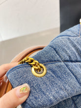 Load image into Gallery viewer, YSK198 Denim LouLou Puffer / 11.4 x 6.7 x 4.3 inches