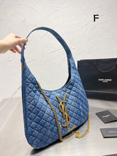 Load image into Gallery viewer, YSK199 Denim Shoulder Bag / 15x8.7inch