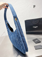 Load image into Gallery viewer, YSK199 Denim Shoulder Bag / 15x8.7inch