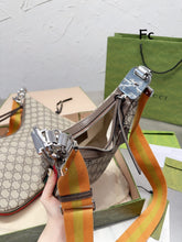 Load image into Gallery viewer, GC484 Gucci Attache Small/Large Shoulder Bag
