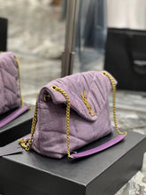 Load image into Gallery viewer, YSK201 Puffer toy/small/medium Chain Bag in Denim / HIGHEST QUALITY VERSION