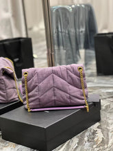 Load image into Gallery viewer, YSK201 Puffer toy/small/medium Chain Bag in Denim / HIGHEST QUALITY VERSION
