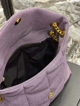 Load image into Gallery viewer, YSK201 Puffer toy/small/medium Chain Bag in Denim / HIGHEST QUALITY VERSION